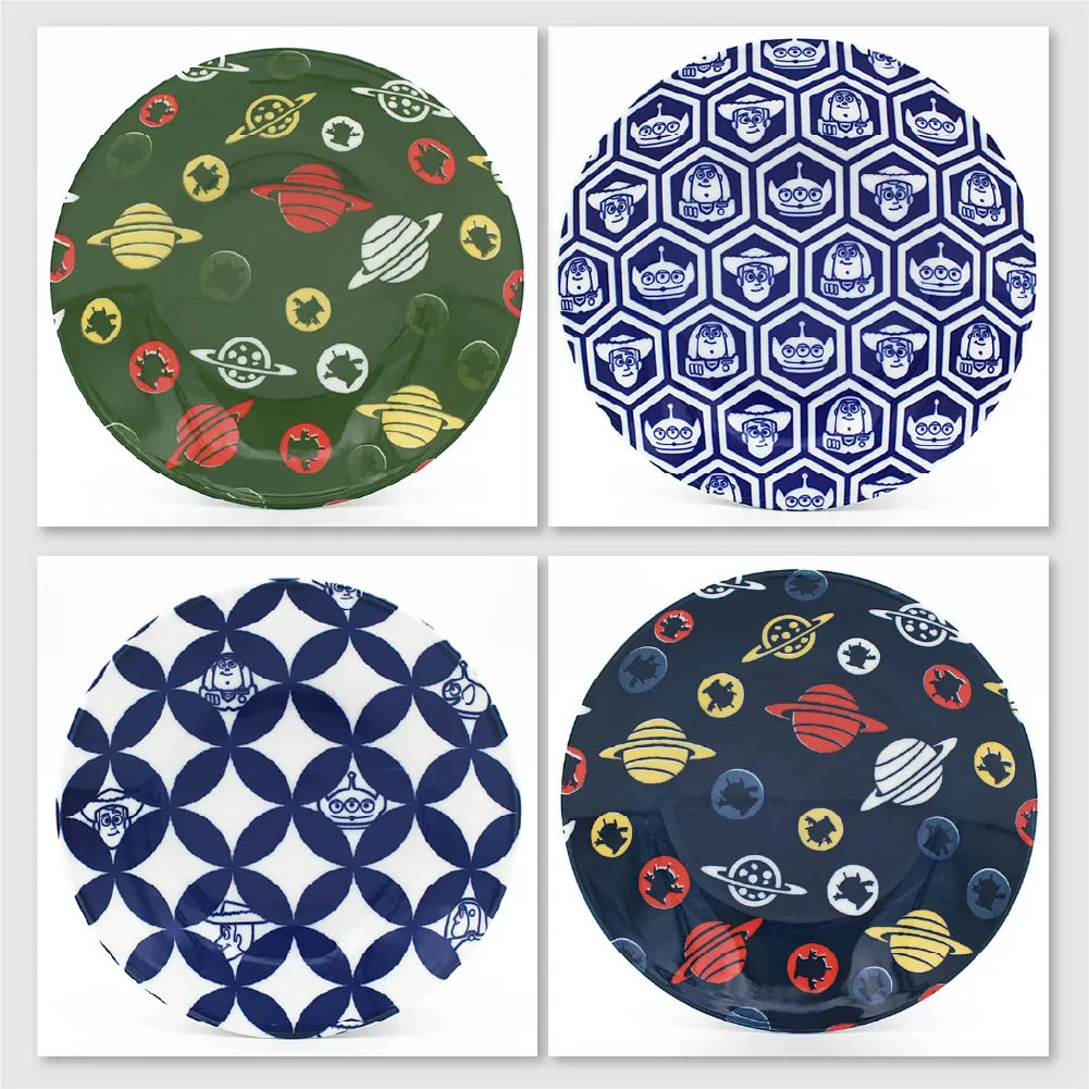 L231014 (預訂) 日本製 美濃燒 TOY STORY 一套四件餐碟 ; TOY STORY Japanese design ceramic dish (set of 4)