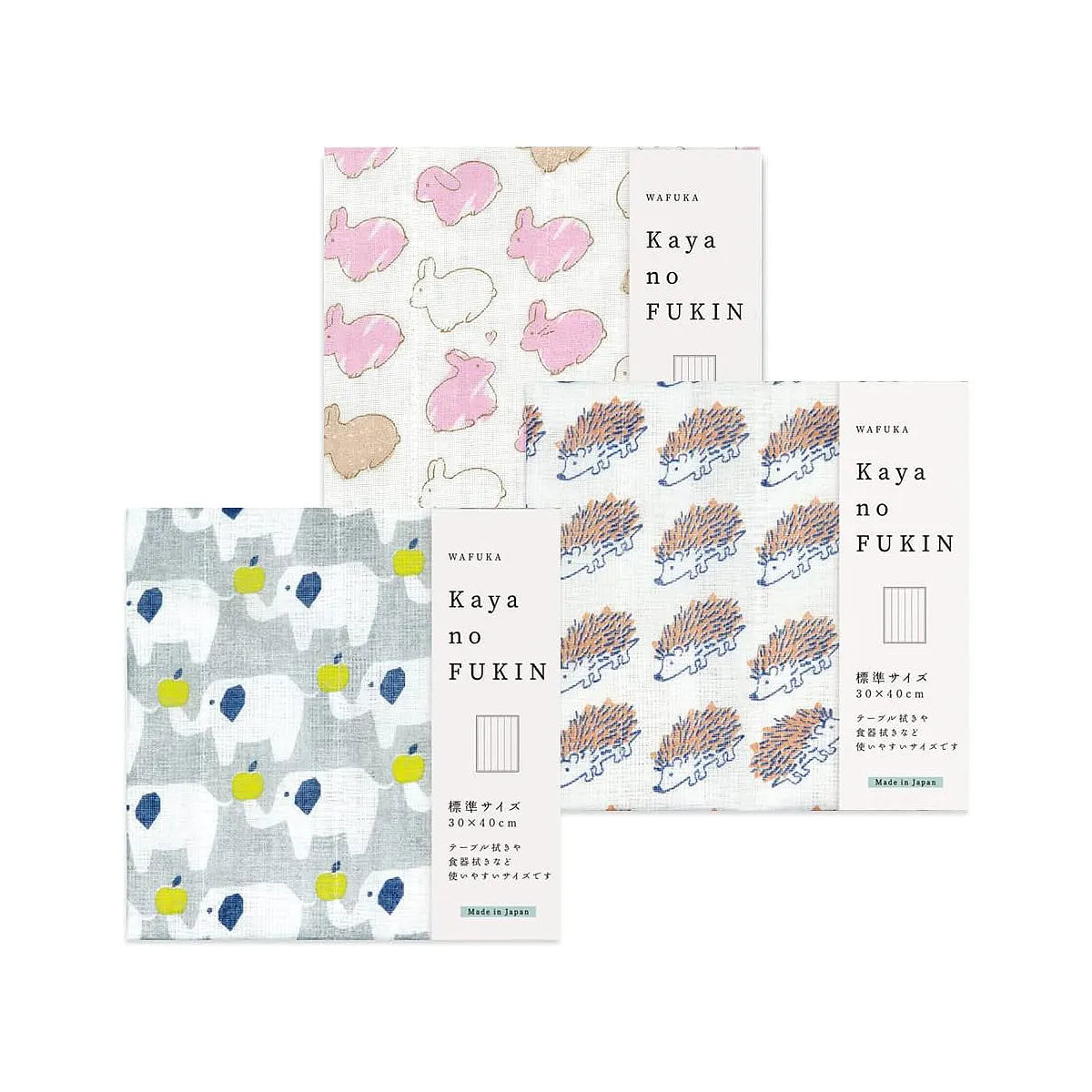 L230403 (預訂) 日本製 KAYA 原田織物 七層紗廚房抹布 ; Kaya kitchen 7-layers cloth set of 3