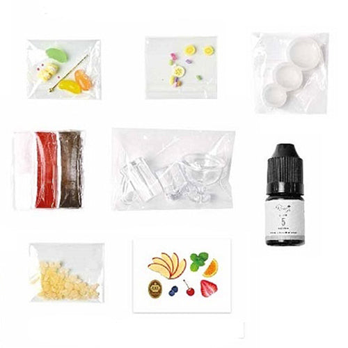 L2306-25 (預訂) 日本製 微型杯裝甜品系列 UV 膠材料包 ; Miniture fruit parfait hand-crafted UV resin set