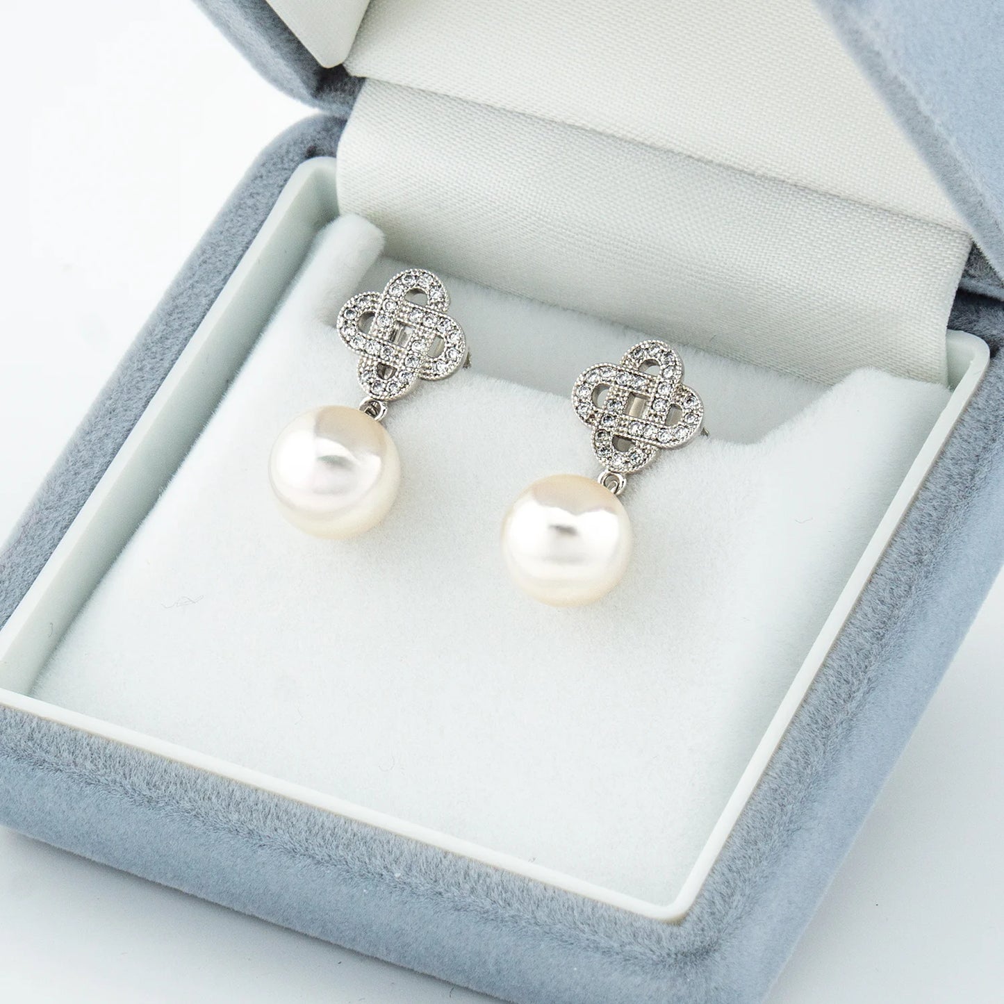 Japan AKOYA pearl earrings 日本 AKOYA 珍珠夾耳耳環 (9mm)