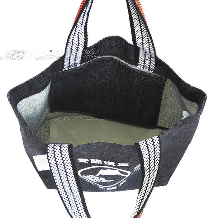 L230501 (預訂) 日本製 倉敷富士山 (登陸遺產) 牛仔布側揹袋 ;(Pre-order) Mountain Fuji denim tote bag made in Kurashiki