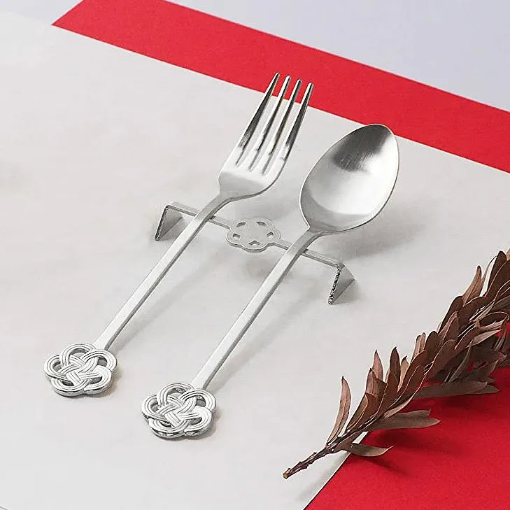 L230214 日本製 緣御結「付託終身」筷子托(金/銀色) 一對 (盒裝); Japanese-made "Tie-the-knot" Chopsticks rest (HK$66/Set)