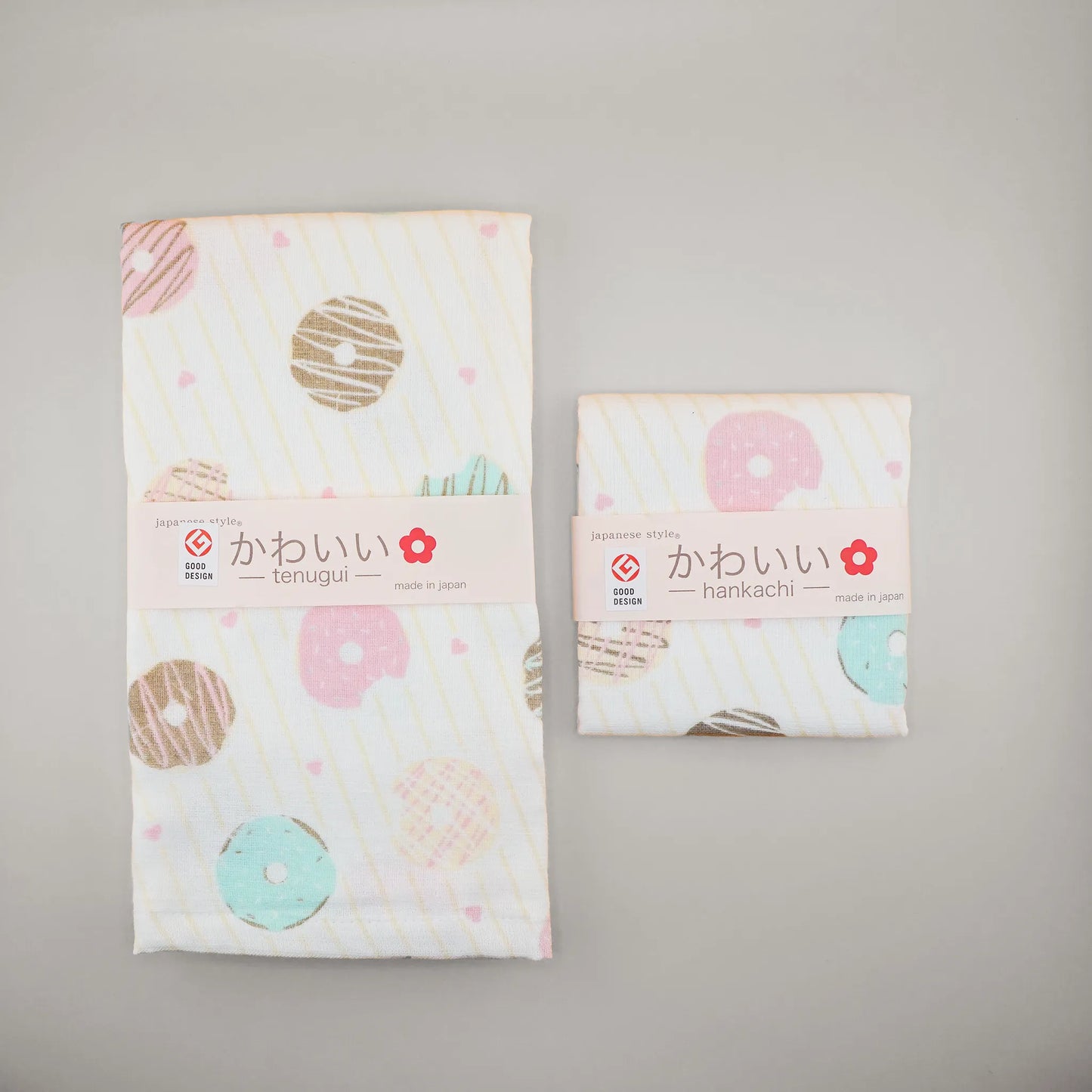L221042 (現貨) 日本製 GOOD DESIGN 受賞紗巾套裝 (冬甩) ; GOOD DESIGN towel set in "Donut" pattern