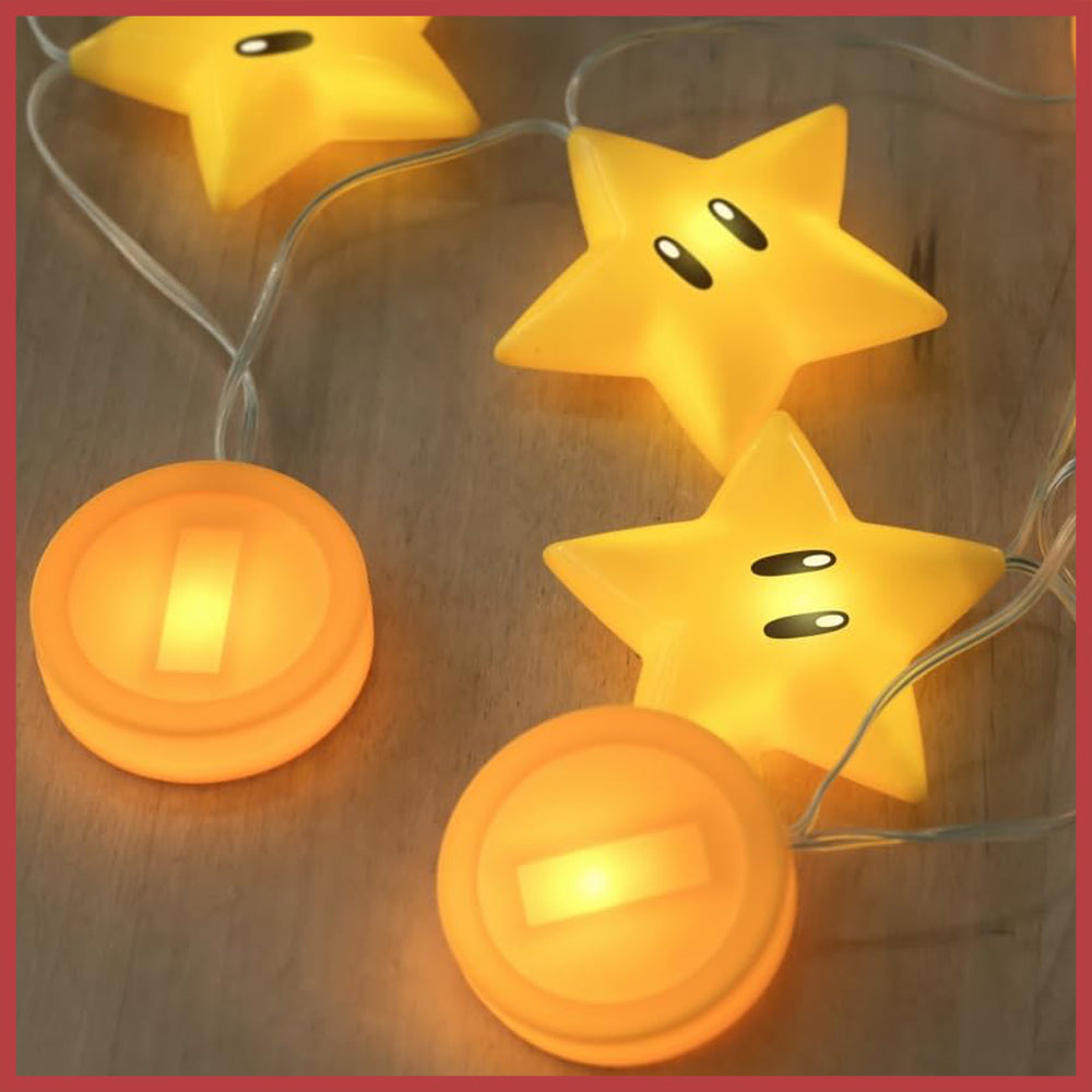 Super Mario Superstar & Coin Garland Light Special Book