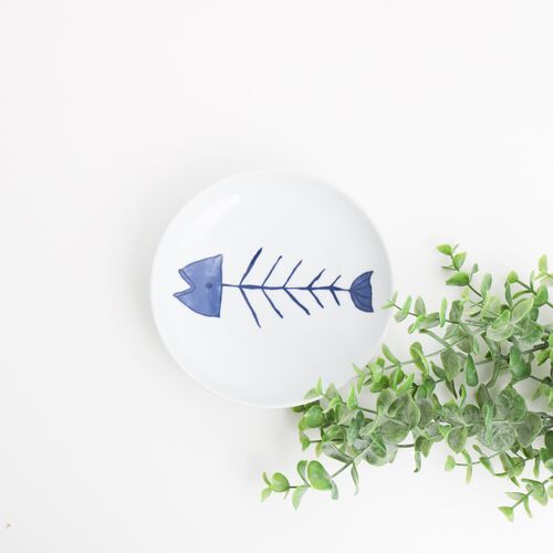 L2211-035 (預訂) 日本製 波佐見焼貓咪餐碟禮盒 (5款造型)