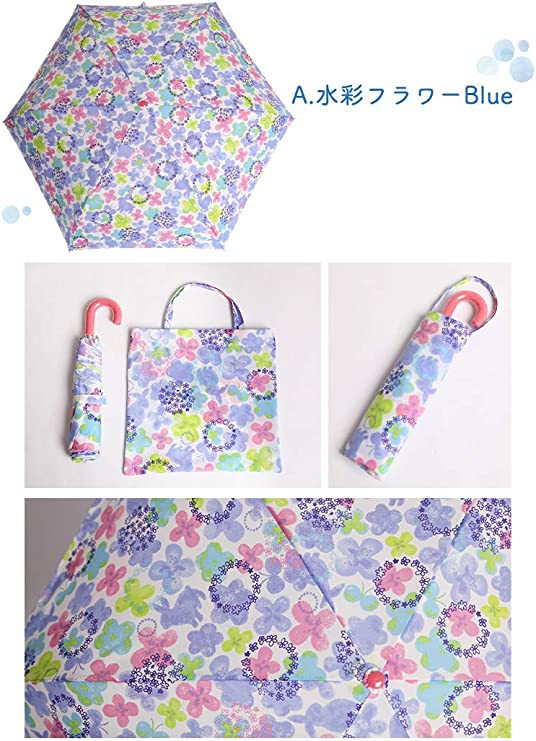 L2303-20 (預訂) 彩繪櫻花圖案縮骨遮 (連防水遮袋) 粉紅 / 粉紫 ; (Pre-order) Foldable umbrella in Sakura painting (Pink/Purple)