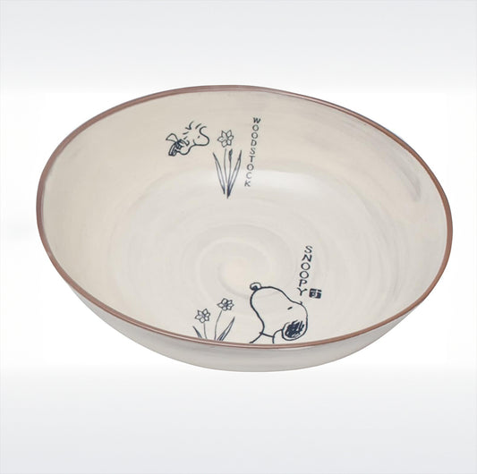 L2310-18  (預訂) 日本製 萬古燒 SNOOPY和風大湯碗 ; Snoopy Japanese style large bowl in Maruyoshi Touki
