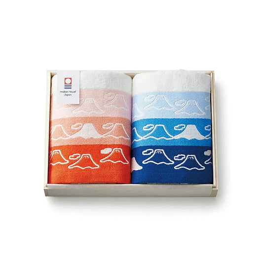 L240106 今治 海誓「富士」山盟情侶面巾套裝 ; Imabari love committment towel set in Mount Fuji design