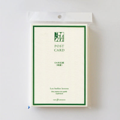 L2306-26 (預訂) 日本製 CREATE CORPORATION POST CARD (米黃色) 50 張 - 有紋 ; Postcard with texture in off white color (50pcs)