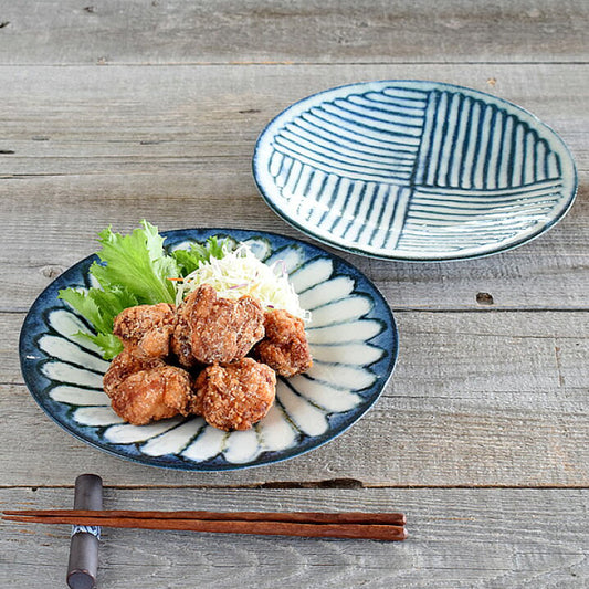 L2306-08 (預訂) 日本製 美濃燒 “令和粉引” 和風釉料碟子 ; Miyo-yaki dishes in traditional Japanese pattern