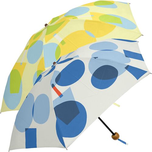 L2306-13  (預訂) Topless shine 幾何圖案輕巧型折叠雨傘 (50cm) ; Foldable light-weighted umbrella in geometric pattern (50cm)