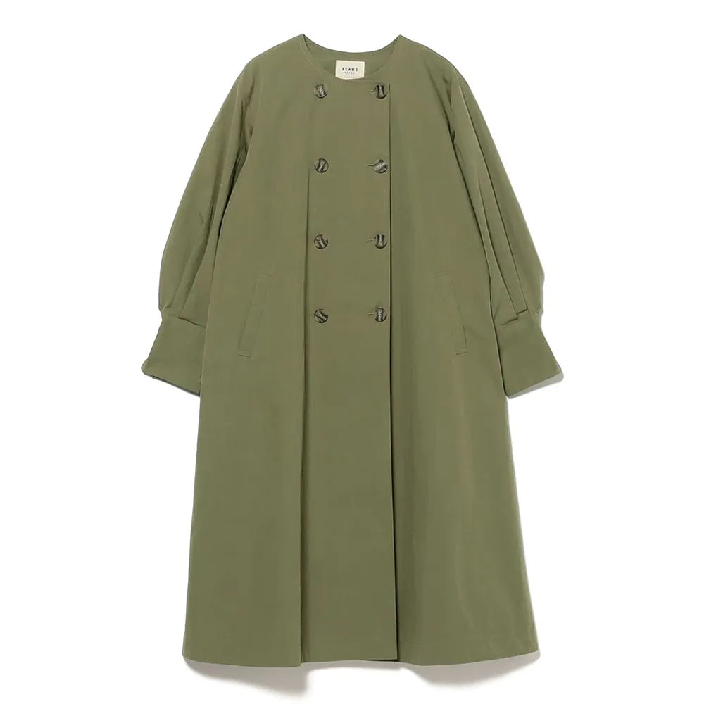 U260607 | BEAMS Heart Back Button Long Coat
