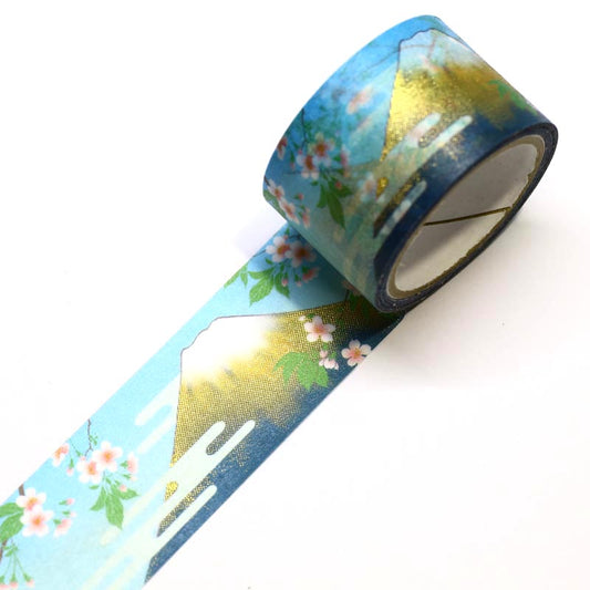 L2211-004 (預訂) 日本製 Kimono 美 ( 富士山 ) 和紙 Masking Tape
