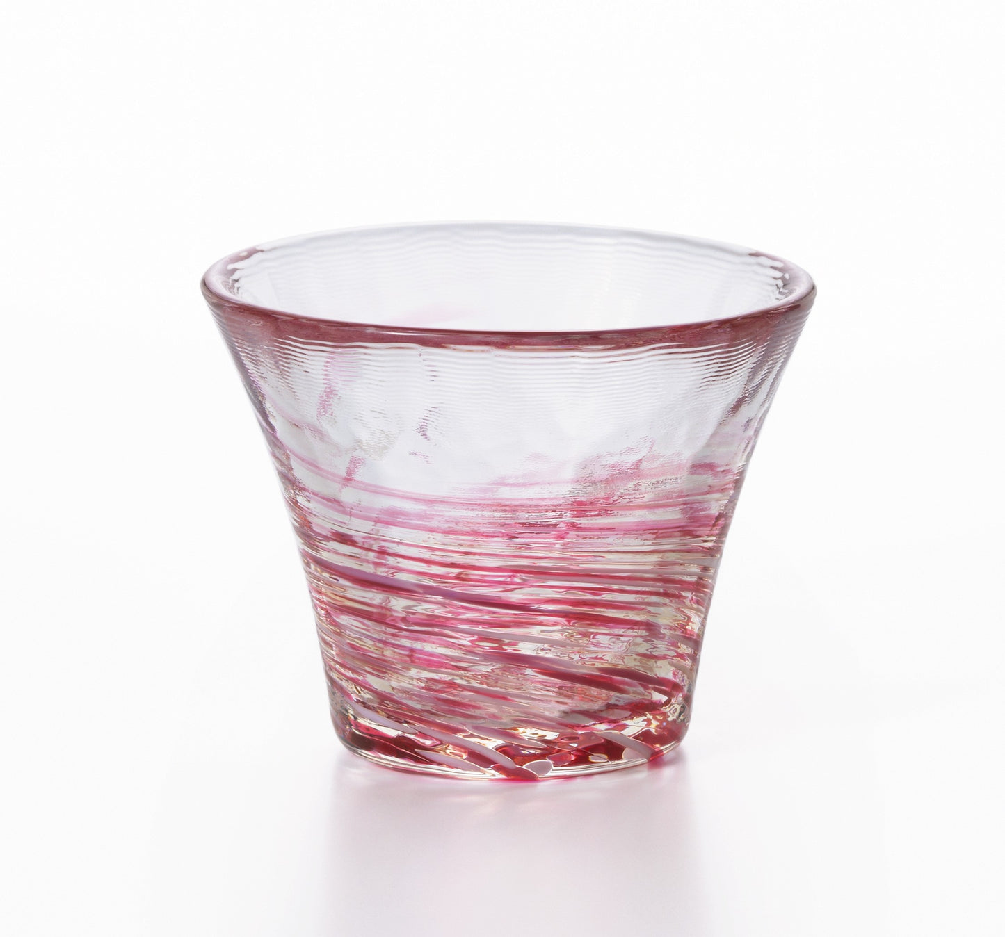 L2211-032 (預訂) 日本製 津輕 びいどろ手作職人清酒杯 (櫻花漫舞) ; Tsugaru Vidro handmade sake cup (Dancing Sakura)