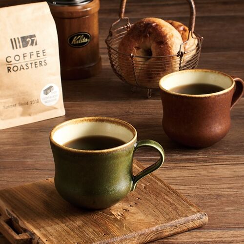 L2212-06 (預訂) 日本製美濃燒情侶咖啡杯 (禮盒) 套裝 ; (Pre-order) Mino-yaki coffee mug in pair (gift set)